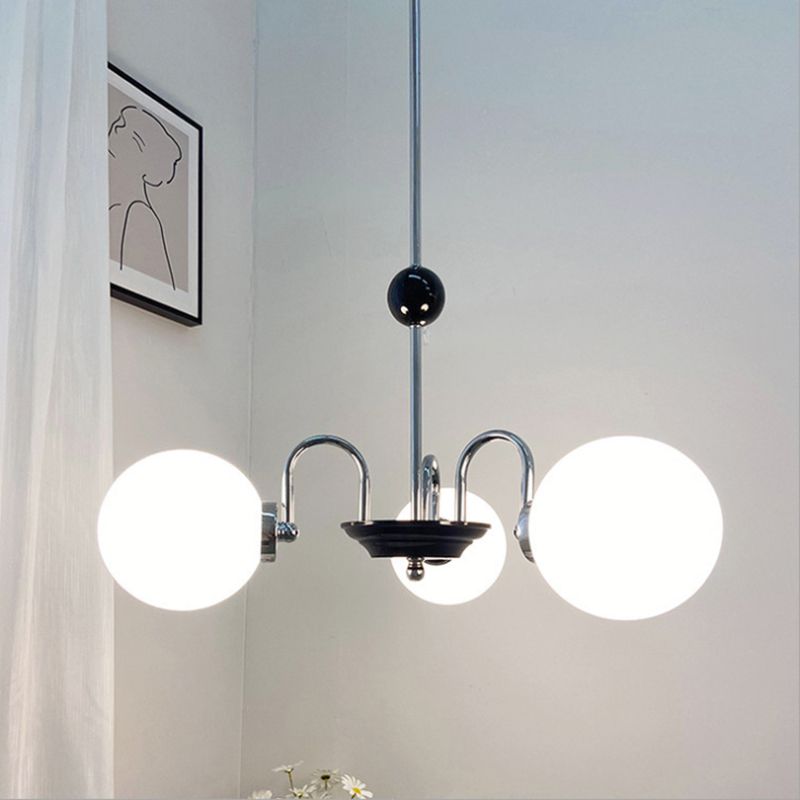 Moderner künstlerischer Anhänger Light Glass Globe Kronleuchter für Wohnzimmer
