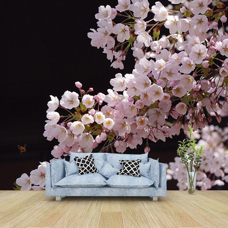 Washable Stain Resistant Wall Mural Wallpaper Flowers Sitting Room Wall Mural