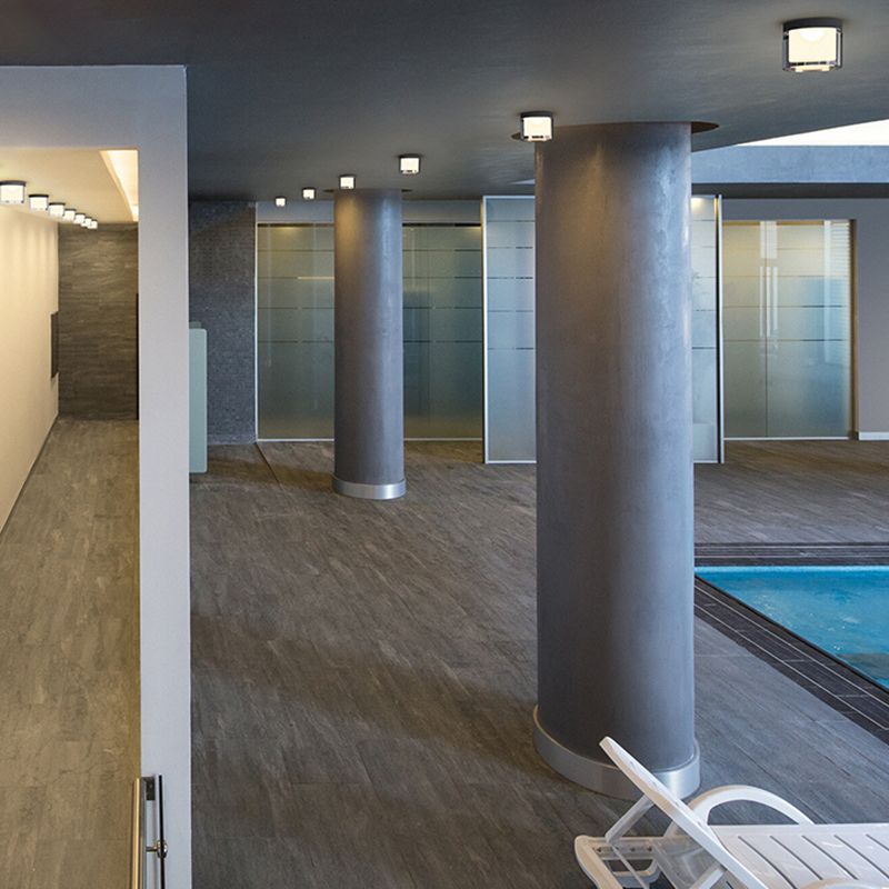 Simple Wall Sconce Waterproof LED Sconce Light Fixture with Glass