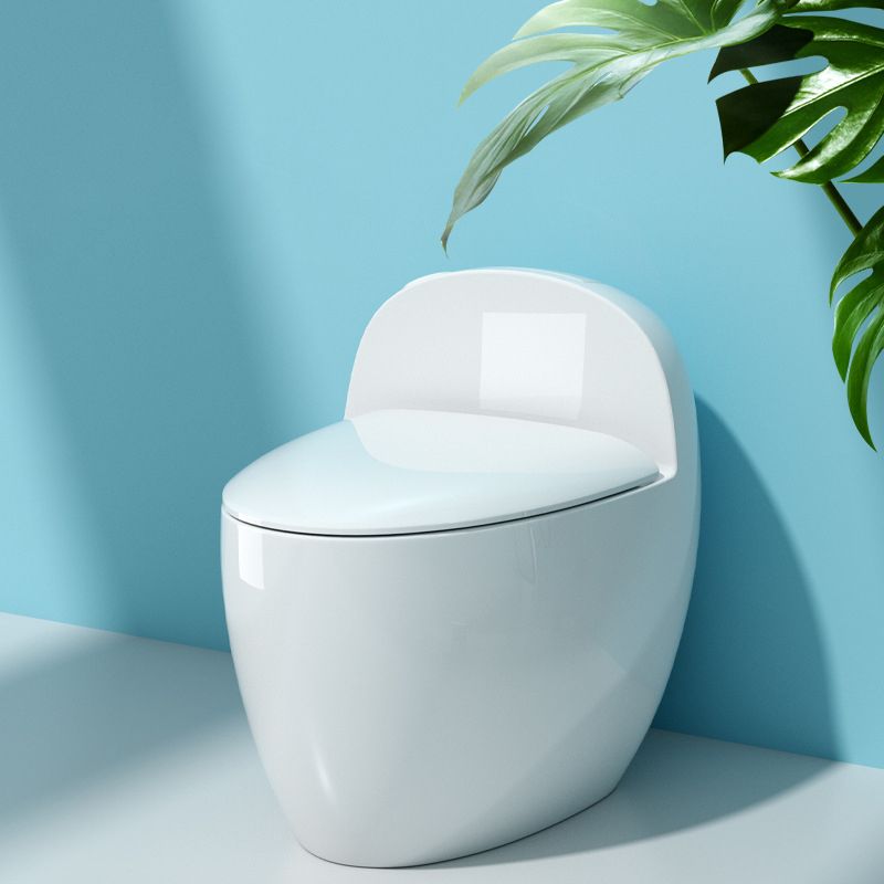 Floor Mount Flush Toilet Concealed Tank Modern One-Piece Toilet with Slow Close Seat