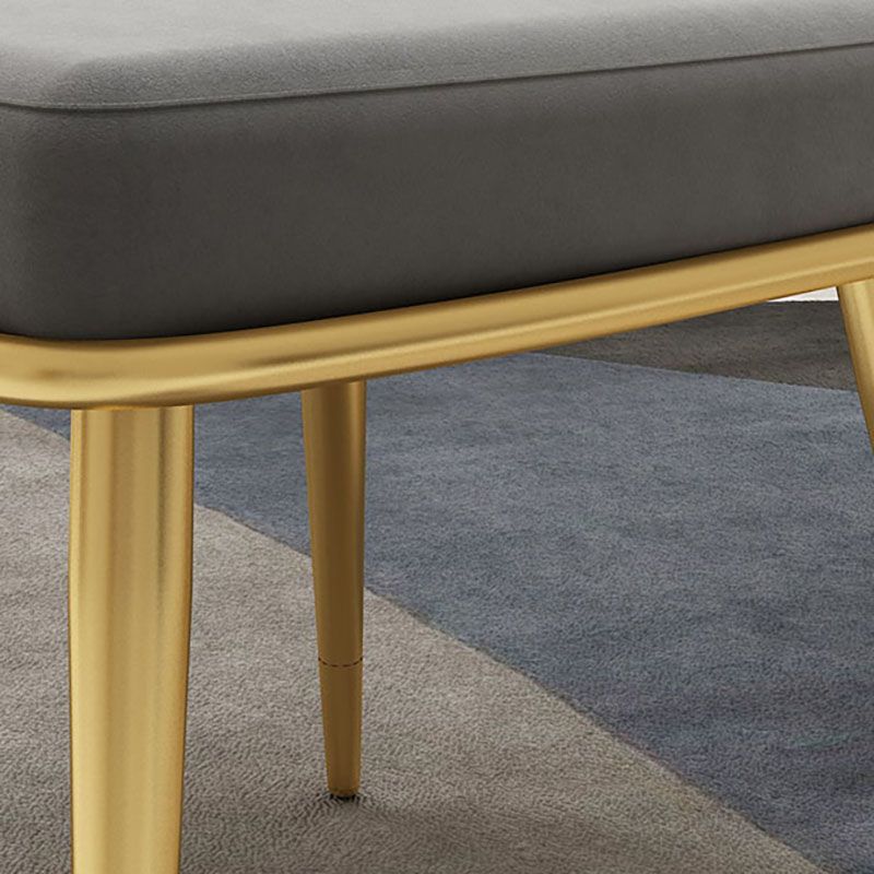 Scandinavian Style Windsor Back Chair Armless Upholstered Side Chair