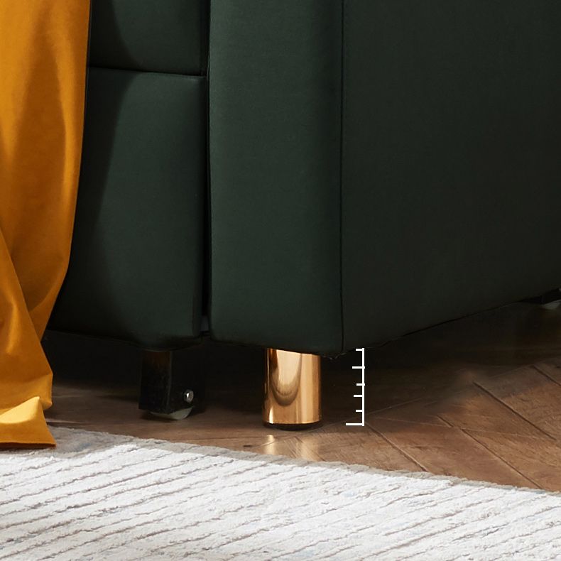 Square Arms Futon Foldable Pillow Included Sleeper Sofa with Storage