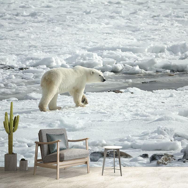 Beer Animal Moisture Resistant Wall Covering for Living Room, Personalized Size