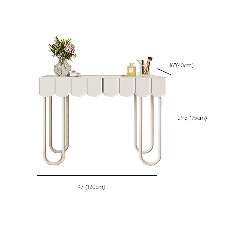 Lighted Mirror Makeup Vanity Desk White Vanity Dressing Table Set