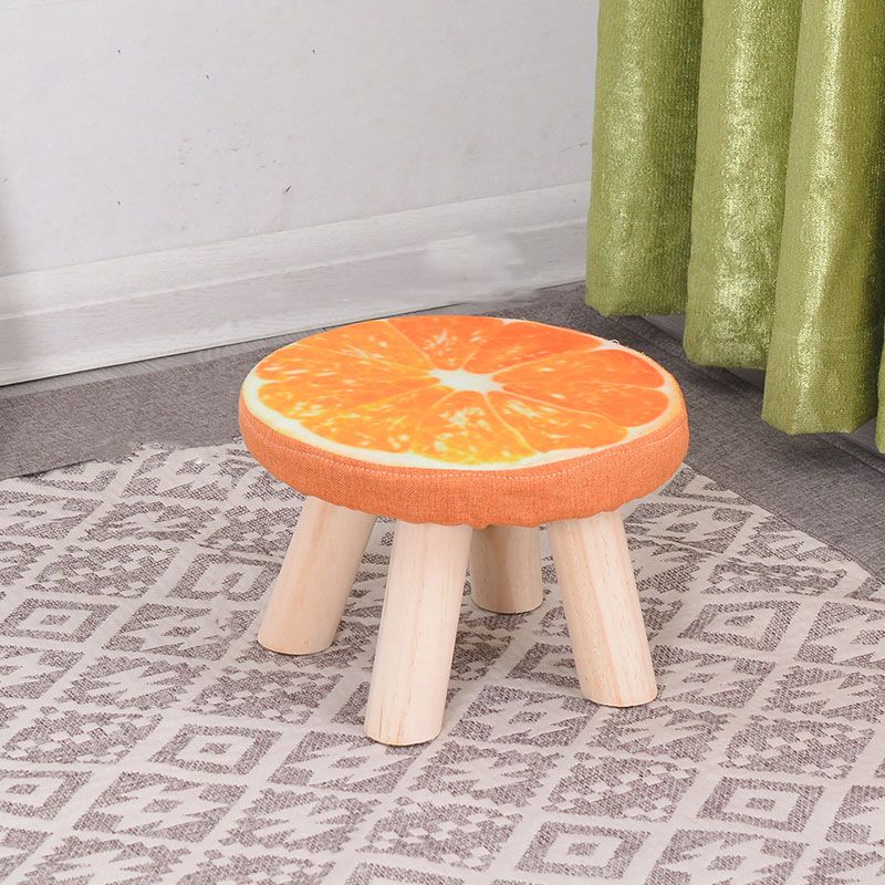 Modern Watermelon Standard Tear Resistant Round Standard for Living Room