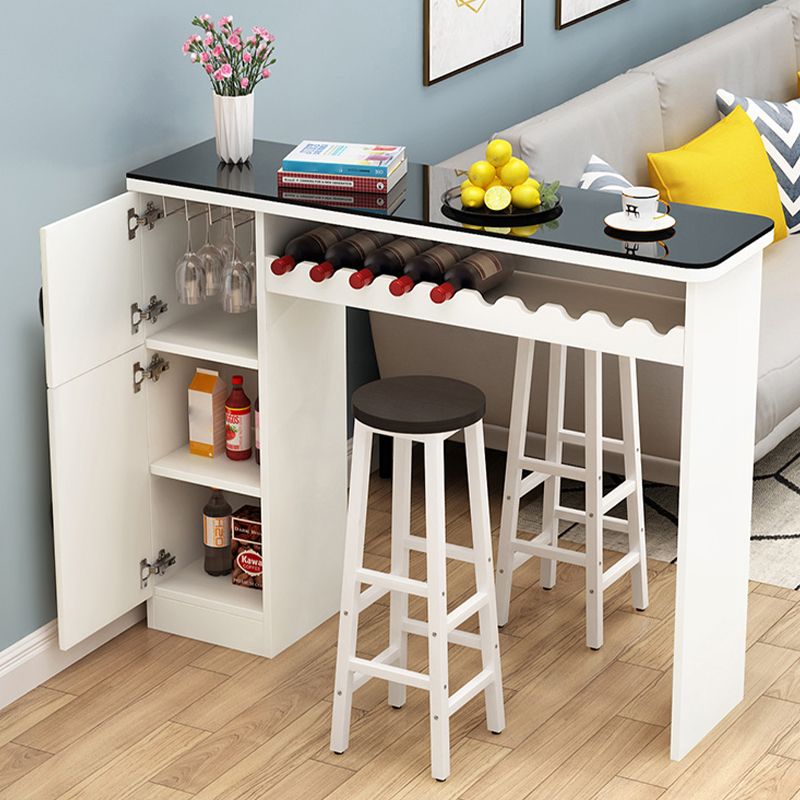 Contemporary Bar Dining Table Indoor Rectangle Counter Table