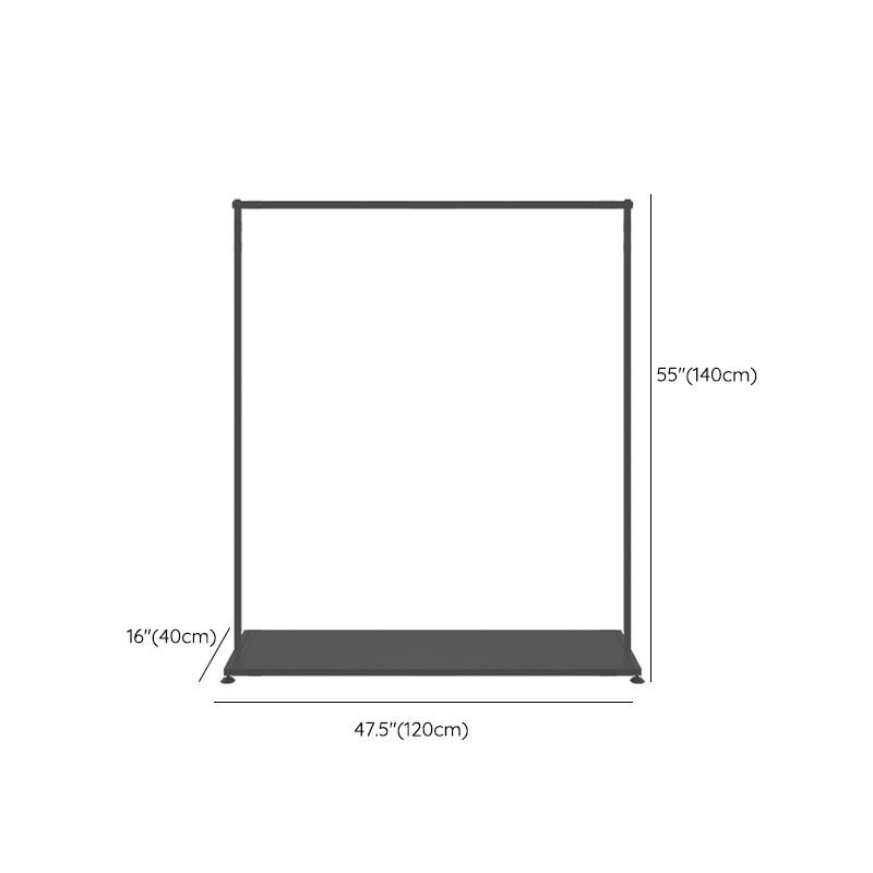 Black Metal Coat Rack Modern Style Simple Home Floor Coat Hanger