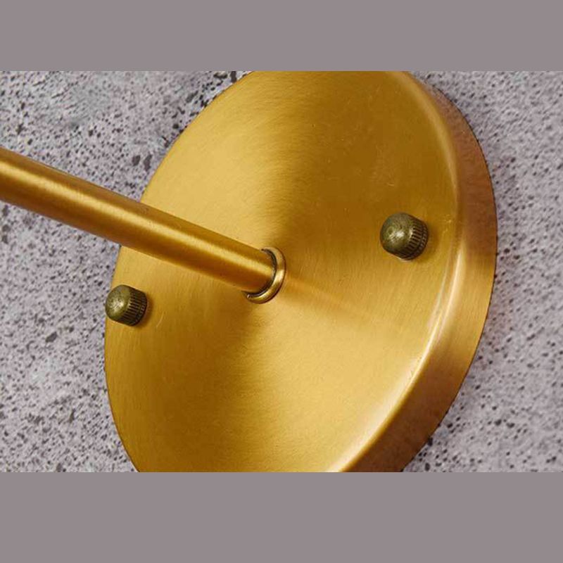 Industrial Clad Cone Wall Lights Iron 1-Light Wall Sconce Lighting in Gold