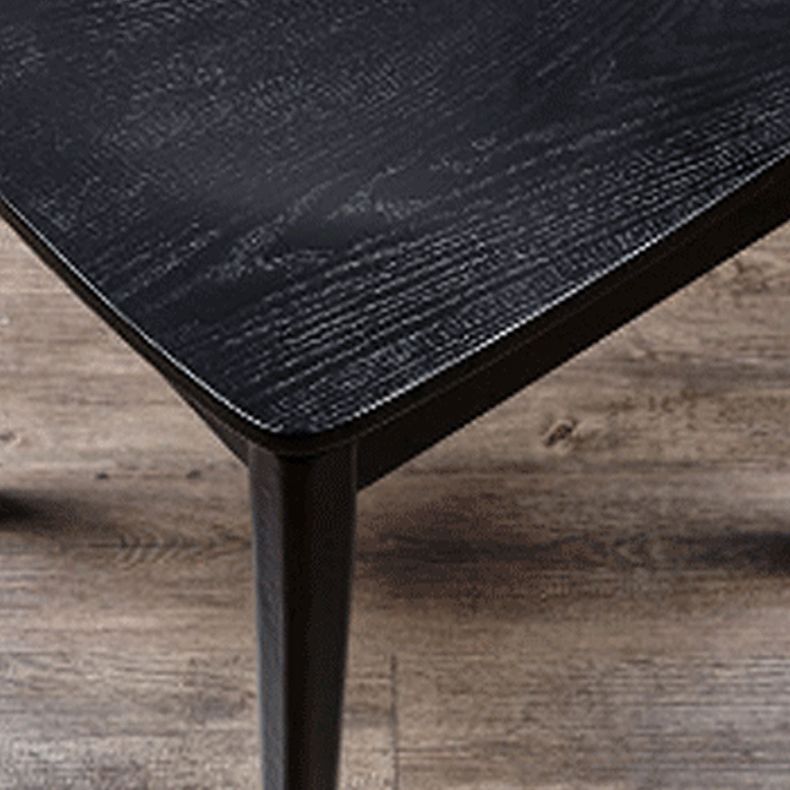 Silla lateral de madera para restaurante industrial, silla de comedor con respaldo de escalera (juego de 4)