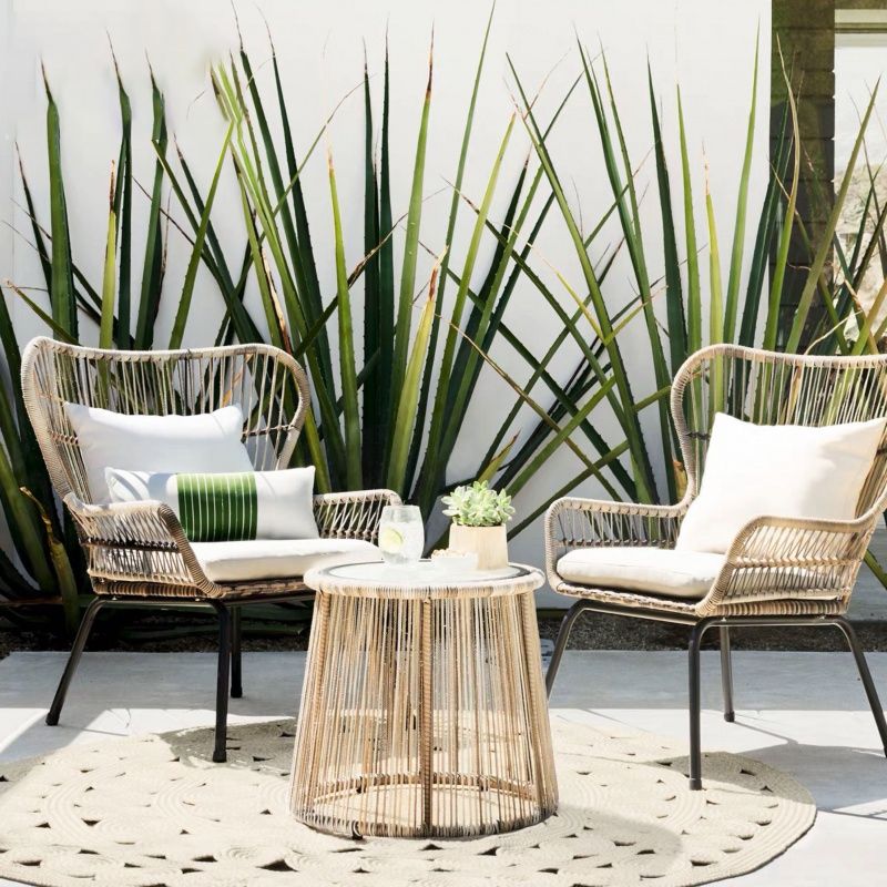 Modern Style Bistro Table Set Round 1/2/3 Pieces Bistro Table Set