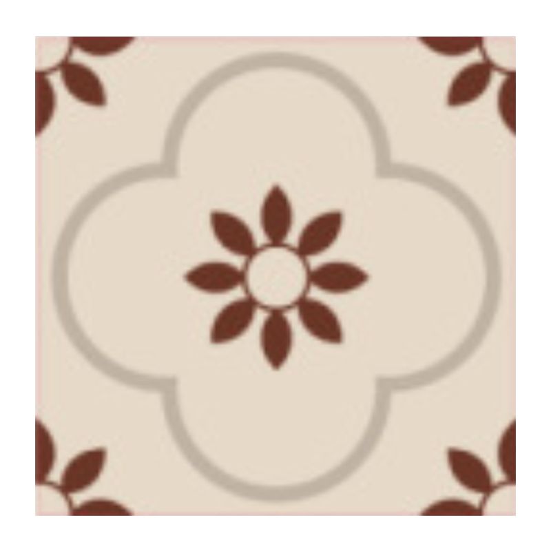 Peel and Stick PVC Flooring Matte Vinyl Flooring with Floral Pattern
