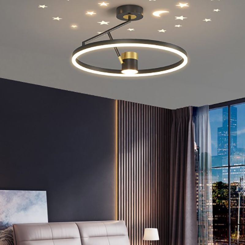 Contemporary Simple Chandelier Light Fixtures Led Hanging Chandelier for Bedroom