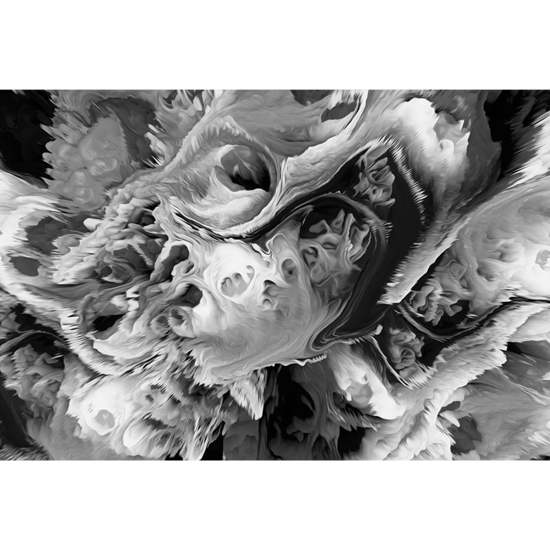 Large Burst Painting Mural Wallpaper Modern Enchanting Abstract Wall Covering in Multi Color