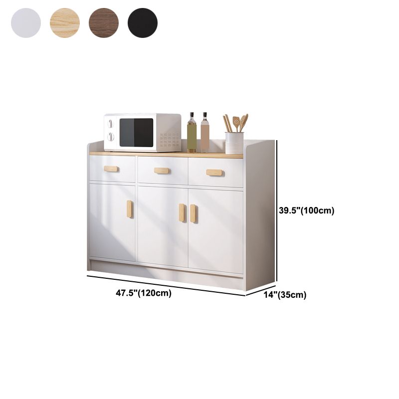 Modern Wood Accent Cabinet with Drawer Rectangle Side Cabinet