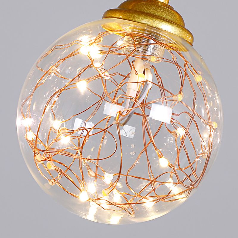 Modern Lighting Chandelier Globe Pendant Light 5 Light Metal Island Lights