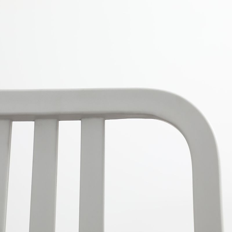 Contemporary Dining Plastic Side Armless Chair Open Back Dining Chair for Indoor
