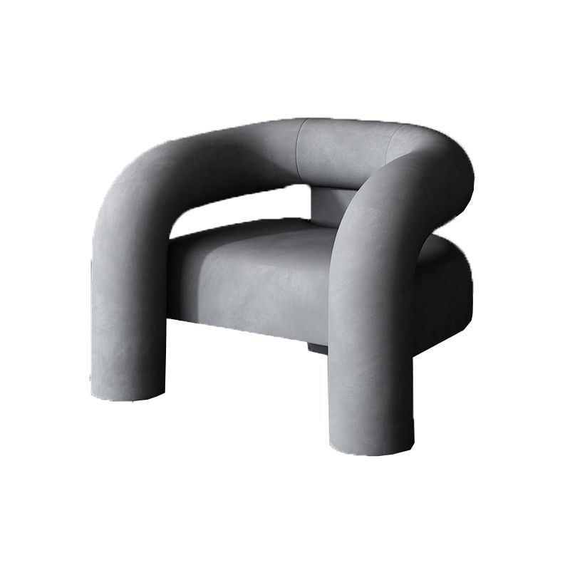 Velvet Armchair 30.70" High Solid Wood Frame Chair for Living Room