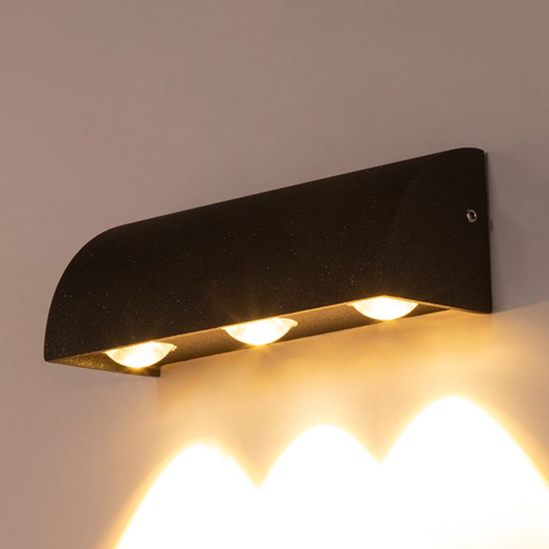 Géométrique contemporain Simple Murce LED 3 Light Murd Murd Lightture pour extérieur