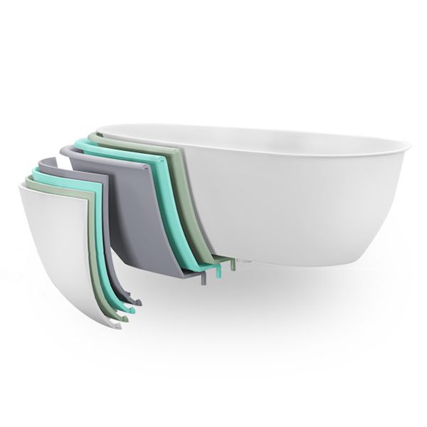 Modern White Acrylic Bath Tub Round Drop-in Bathtub for Home