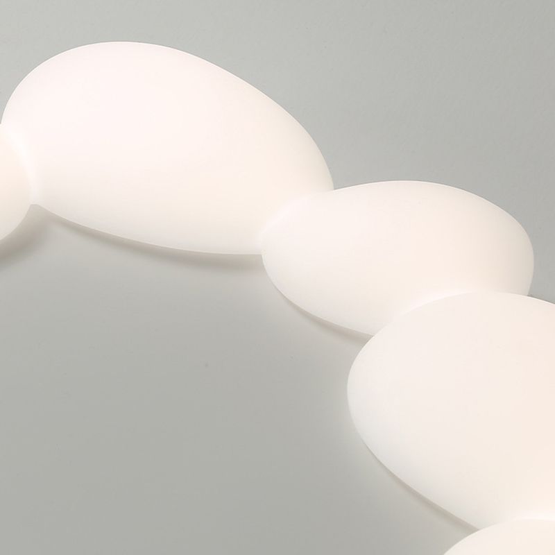 Nordic Flush Mount Plastic LED Ceiling Light Fixture for Bedroom