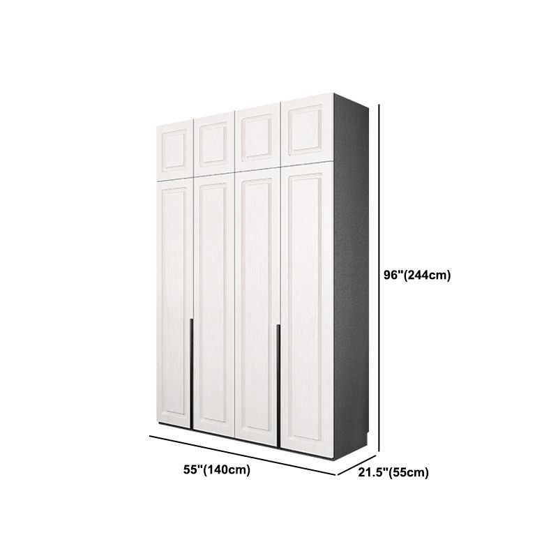 Modern Style Wooden Wardrobe Soft Close Door Wardrobe Closet with Drawer