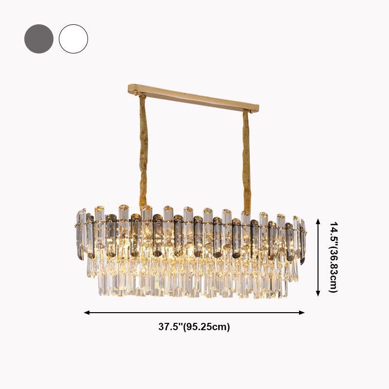 Moderne Stil Geometrische Inselleuchten Kristallpendelleuchten für Kücheninsel