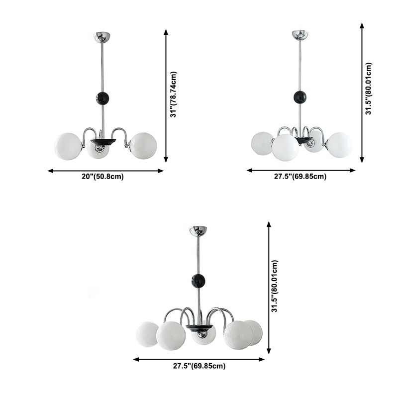 Modern minimalisme hanger lichtglas bol kroonluchter voor eetkamer