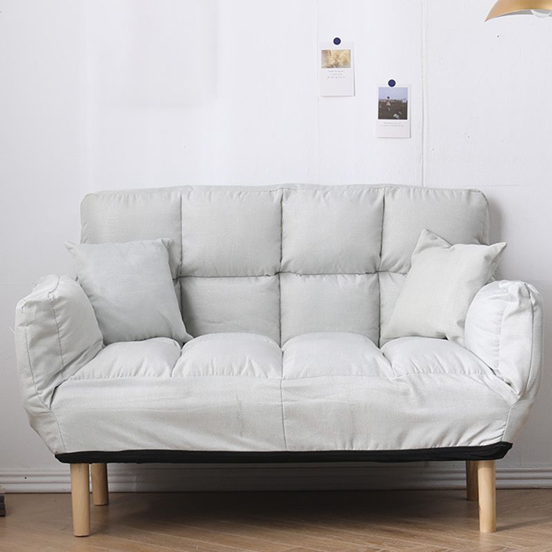 Contemporary Biscuit Back Square Arm Linen with Storage Seating