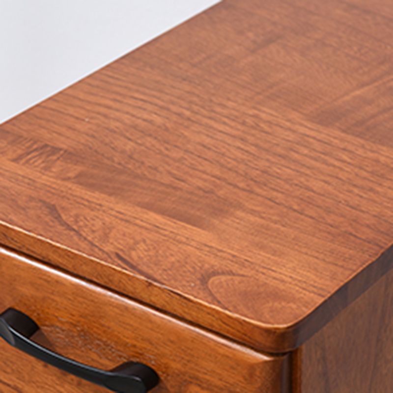 Solid Wood Accent Chest with Drawers 23.62" Wide Chest on Wheels