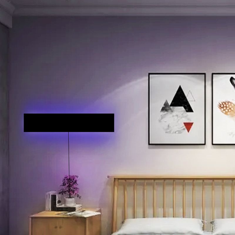 Modern Minimalist Style Rectangle Wall Lighting Fixtures Metal Wall Sconces for Living Room