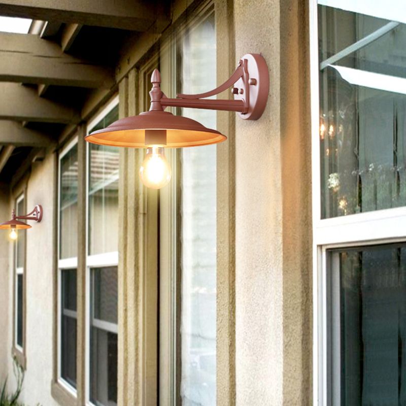 Geometric Shape Metal Wall Light Industrial Style 1 Light Wall Light Sconce