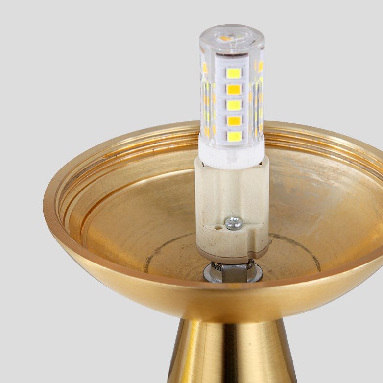 Lampada per palla da letto postmoderna e cono Night Acrilico Acrilico a bulbo singolo Luce