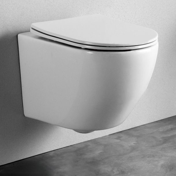 Contemporary All-In-One Flush Toilet Wall Mount Porcelain Urine Toilet
