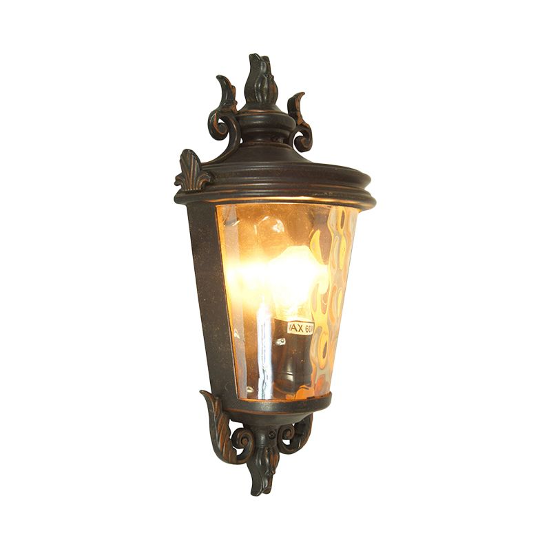 Country Lantern Sconce Light 1 éclair