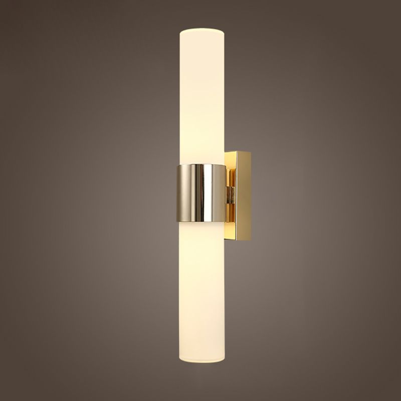 2 Lights Contemporary Wall Mounted Light Fixture Aluminum Indoor Flush Mount Wall Sconce