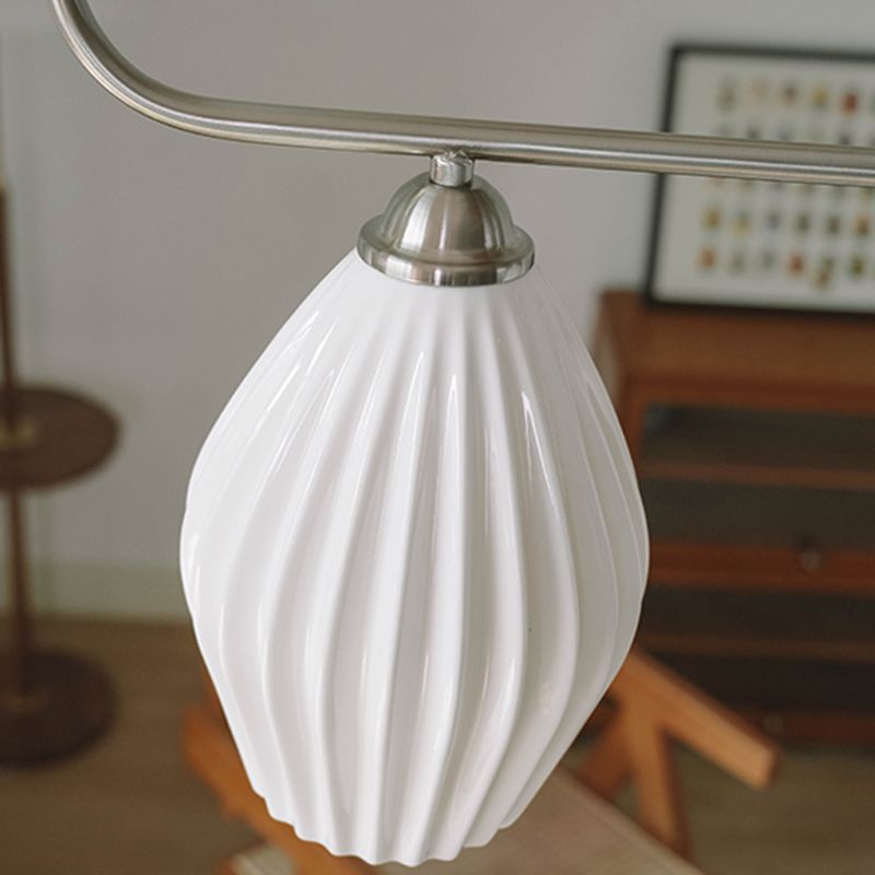 Contemporary Island Light Lantern-Shaped Ceramics 4 Light Island Pendant Lights