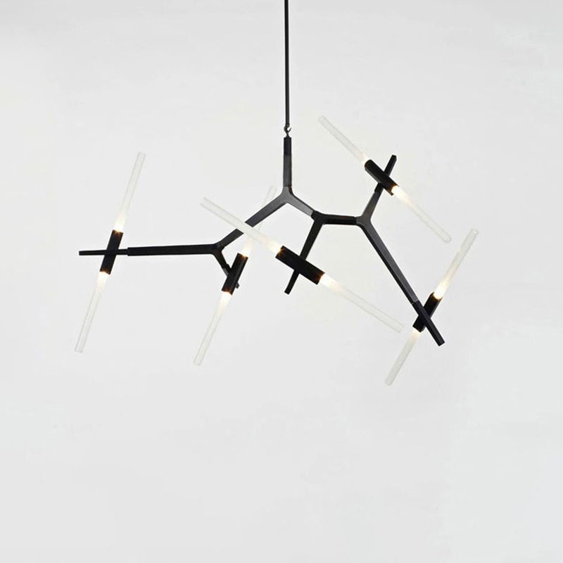 Multi Lights Aluminum Chandelier Light Fixtures Modern Style Branch Pendant Lights