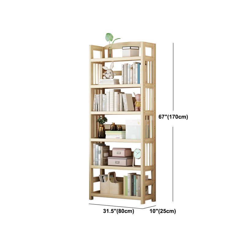 Modern Floor Brown Book Shelf Woodend Open Shelf Bookcase for Home