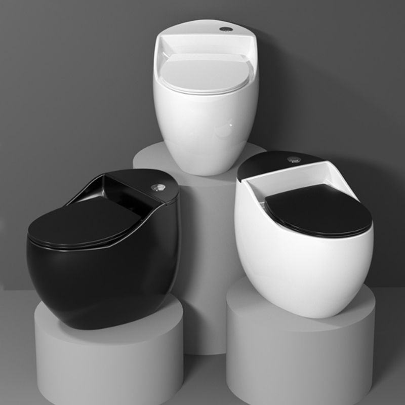Contemporary Ceramic Flush Toilet One Piece Toilet Bowl for Bathroom