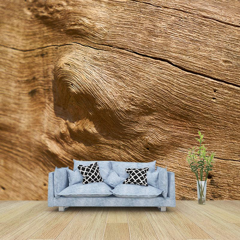 Vivid 3D Industrial Style Wood Texture Mural Mildew Resistant Wall Covering