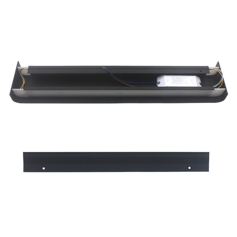 Moderne minimalistische stijl rechthoek muur gemonteerde ijdelheid lichten metaal ijdelheid armaturen