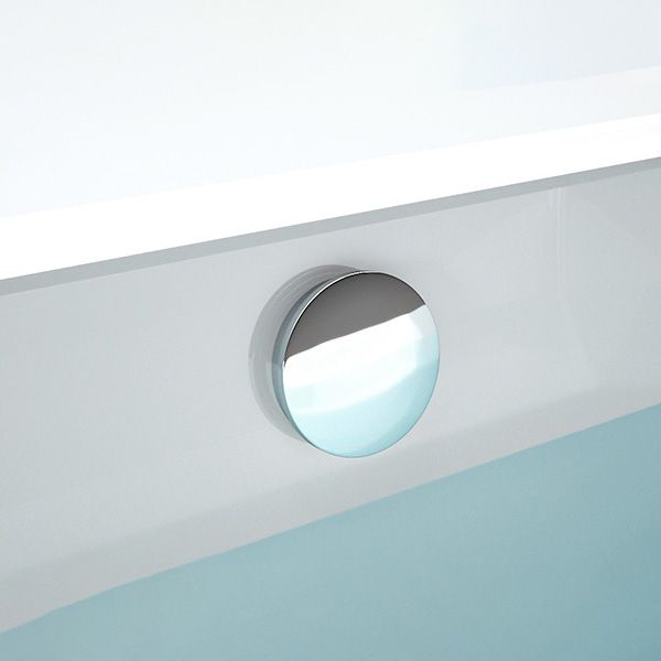 Rectangular Acrylic Soaking Bathtub Antique Finish Back to Wall Bath Tub