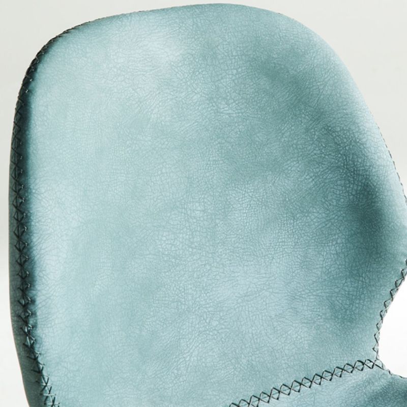 Modern Style Backrest Counter High Stool with Leather Cushion