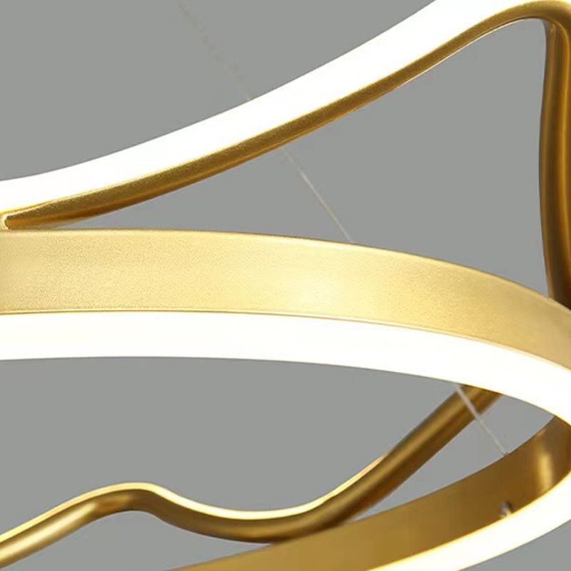 Ultra-moderne Kronleuchterleuchte Acrylhängelampe mit hängenden Kabel für Schlafzimmer