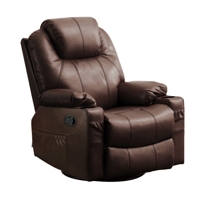 Solid Color Recliner Chair Massage Swivel Rocker Standard Recliner