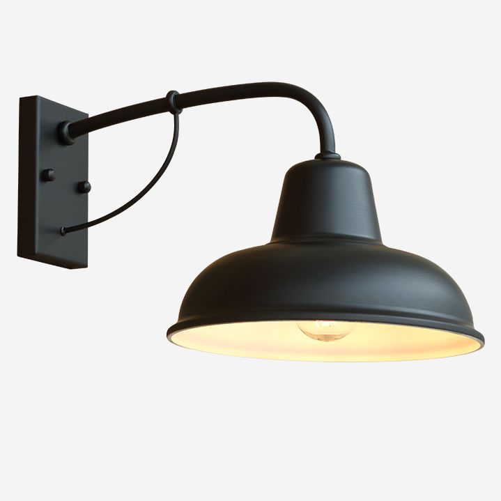 Amerikaner Retro Industrial Style Saucer Wandlauch Metal 1 Leichte Leuchten