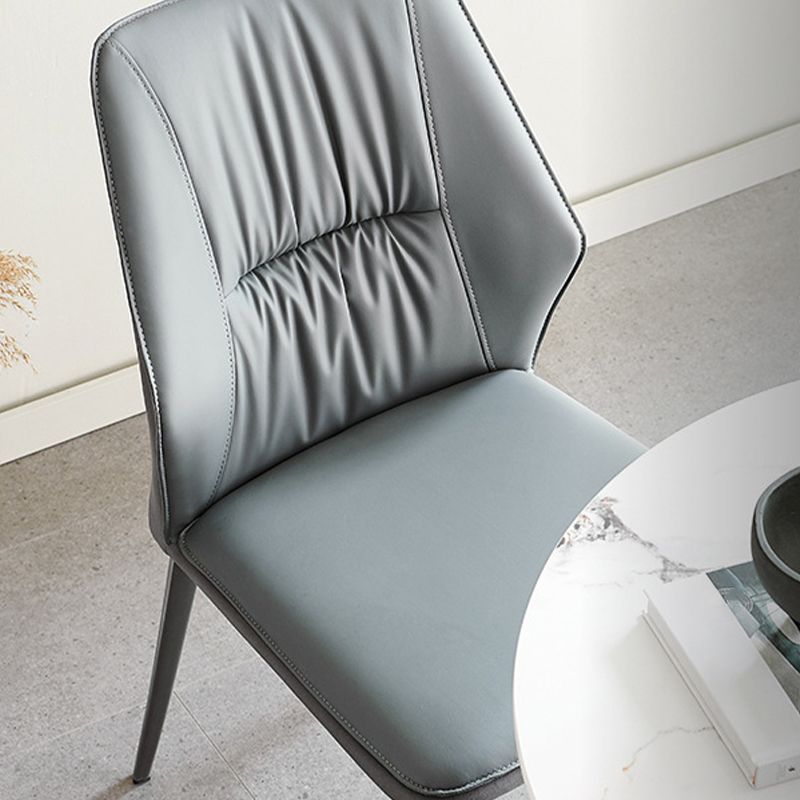 Faux Leather Kitchen Dining Chairs Contemporary Wingback Side Chairs