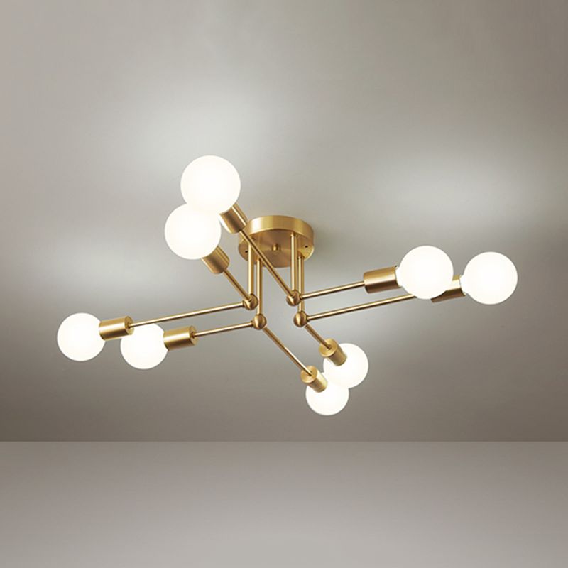 Modern Metallic Ceiling Light Flush Mount Lighting for Hallway Home