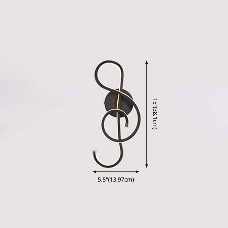 Lámpara de pared lineal de aluminio LED de Led Minimalista moderno con sombra acrílica