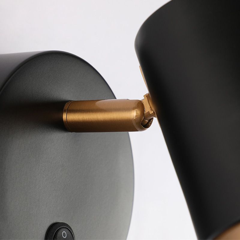 Moderne einfache Wandleuchter 1 Blub Metall Wandmontierte Leuchte für Schlafzimmer Leselampe